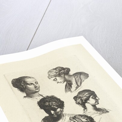 Five female head study by Gerard de Lairesse