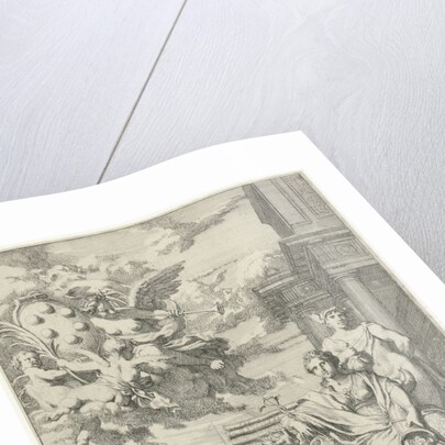 Allegory on the trading of the Medici and the coat of arms by Gerard de Lairesse