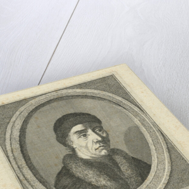 Portrait Laurens Jansz. Coster by Jan l' Admiral