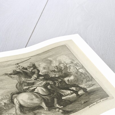 Sword Fight between two riders by Carel Allard