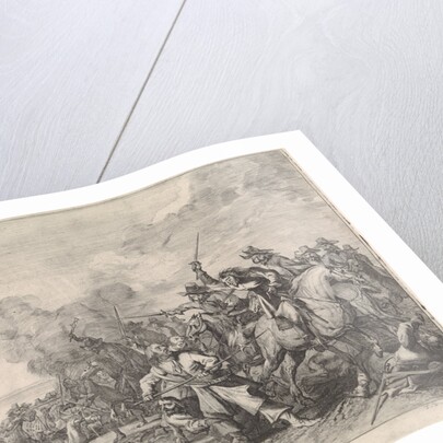Cavalry in combat and infantry by Theodorus van Kessel