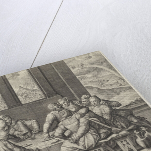 The sinful mankind before the Last Judgment by Johann Sadeler I