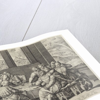 The sinful mankind before the Last Judgment by Johann Sadeler I