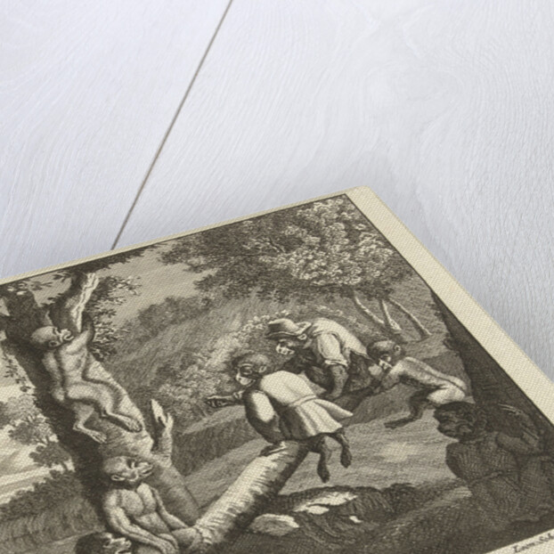 Monkeys on the seesaw and in the tree by Leonard Schenk
