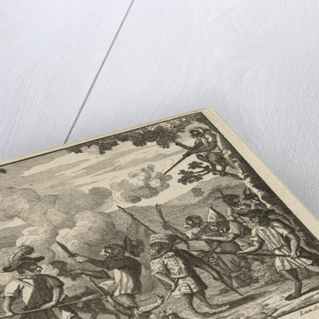 Monkeys at war by Leonard Schenk