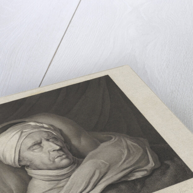 Willem Bilderdijk on his deathbed by Philippus Velijn