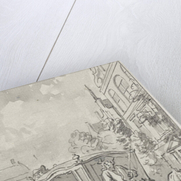 The carriage of Prince William III held by citizens near aardrecht (Dordrecht) by Anonymous