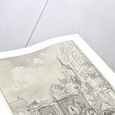 The carriage of Prince William III held by citizens near aardrecht (Dordrecht) by Anonymous