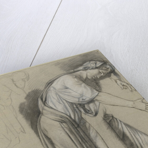 A bent over woman by Jean Grandjean