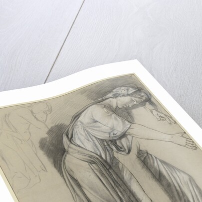 A bent over woman by Jean Grandjean