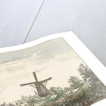 View of Leusdense road to Amersfoort The Netherlands by Jacob van Liender