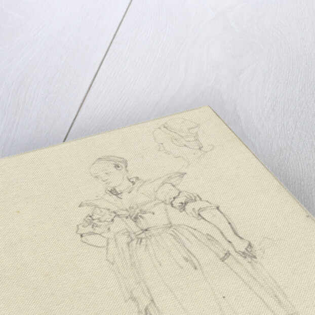 Three sketches from the costume of a woman from Axel The Netherlands by Bernard Picart