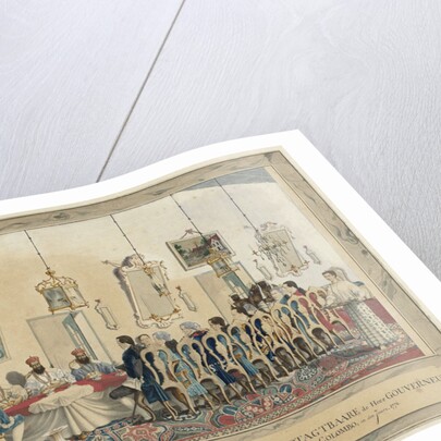 Reception of the envoys of the king of Kandy by Governor Imam Falck by Carel Frederik Reimer