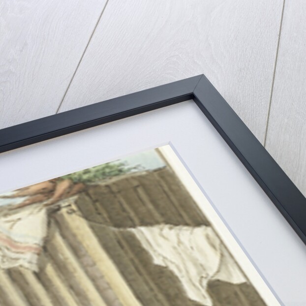 Three children playing with a pig's bladder by Jean Bernard