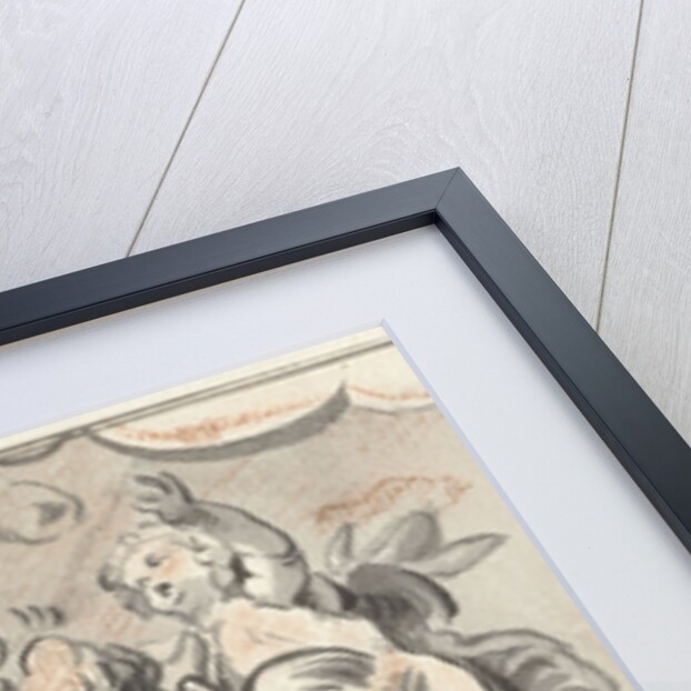 Three floating putti by Jacob de Wit