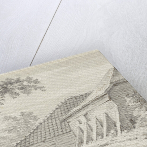 Farm with barn by Anonymous