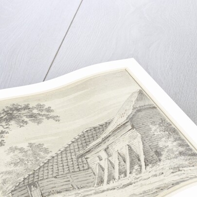 Farm with barn by Anonymous