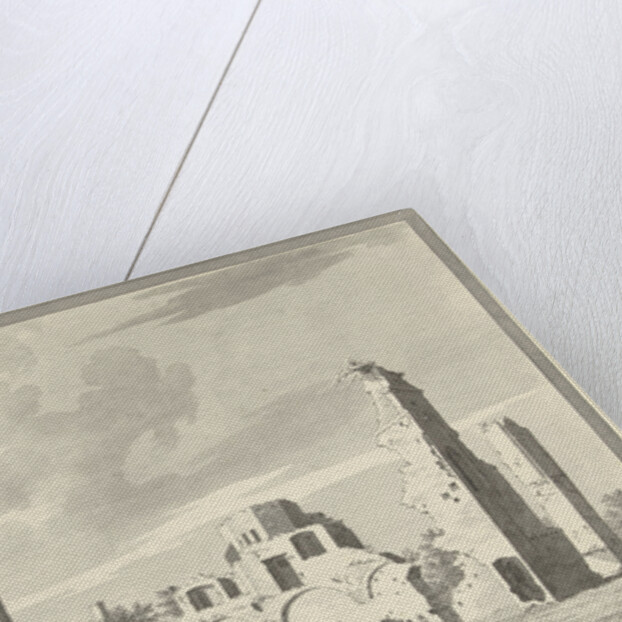 The ruins of the abbey of Rijnsburg The Netherlands by Gerrit Toorenburgh
