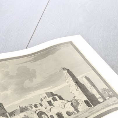 The ruins of the abbey of Rijnsburg The Netherlands by Gerrit Toorenburgh