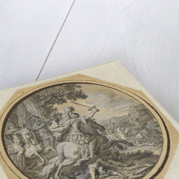 Battle Scene by Gabriel François Louis Debrie