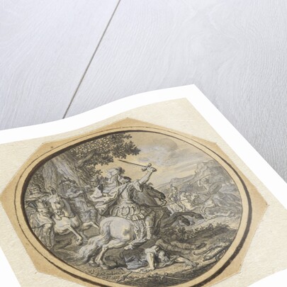 Battle Scene by Gabriel François Louis Debrie