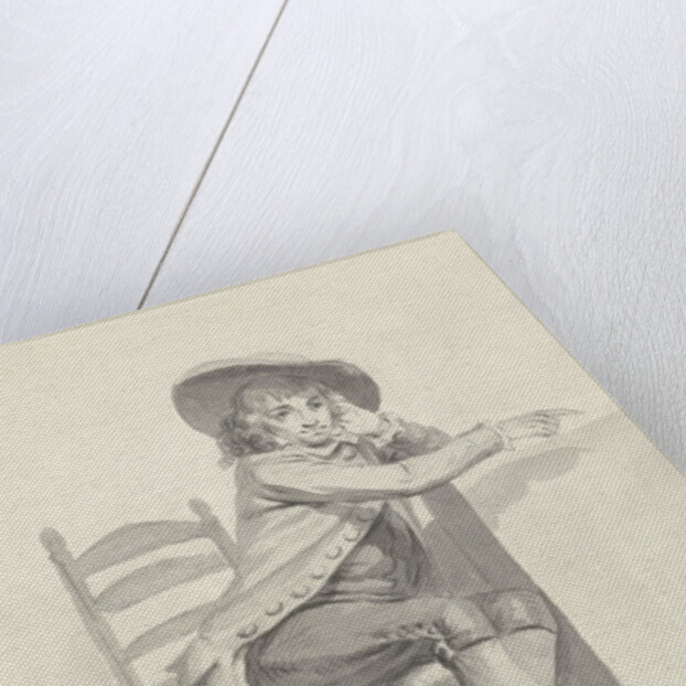 Boy sitting on a chair by Taco Scheltema I