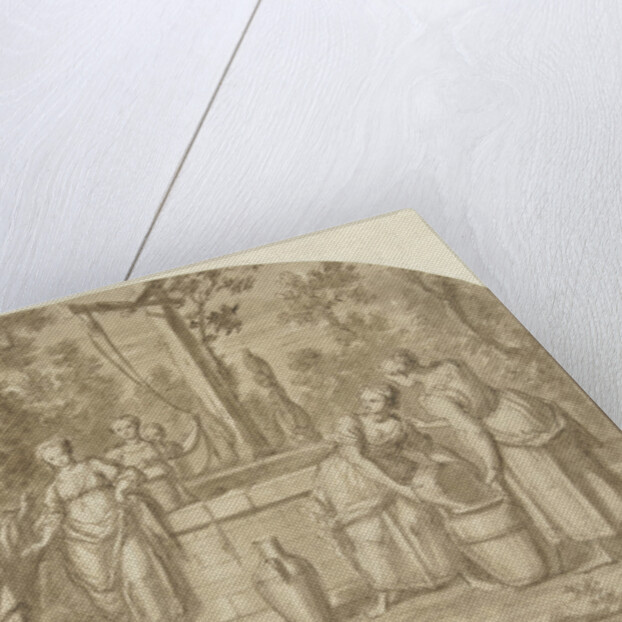 Eliezer and Rebekah at the Well by Hieronymus Lapis