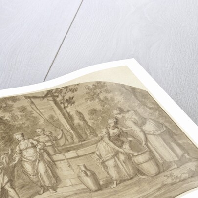 Eliezer and Rebekah at the Well by Hieronymus Lapis