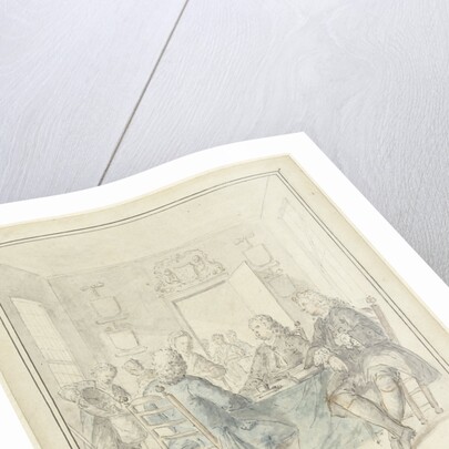 Interior of a mayors room by Dionys van Nijmegen