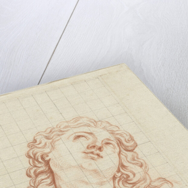 Head of a boy with long hair by Bernard Picart