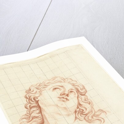 Head of a boy with long hair by Bernard Picart