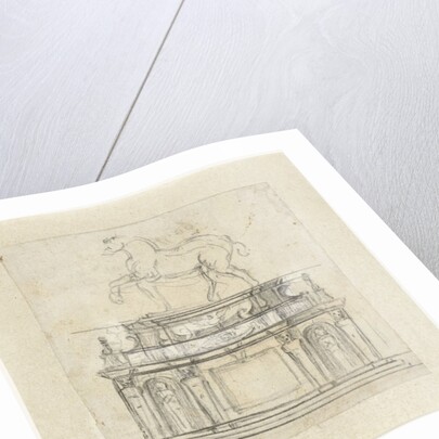 Design for an equestrian statue of Henry II of France by Michelangelo