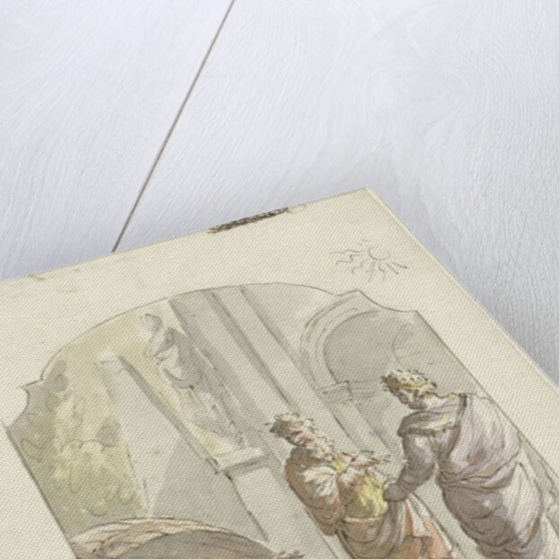 Diogenes asked Alexander not to stand in his light by Elias van Nijmegen