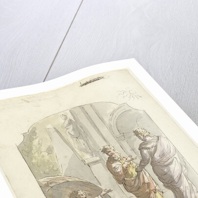 Diogenes asked Alexander not to stand in his light by Elias van Nijmegen