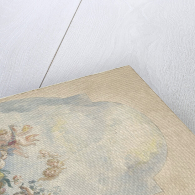 Design for a ceiling painting with putti by Elias van Nijmegen