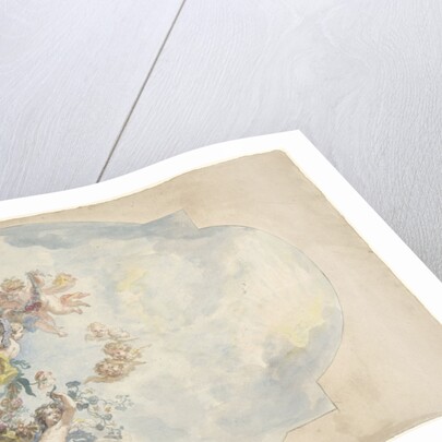 Design for a ceiling painting with putti by Elias van Nijmegen