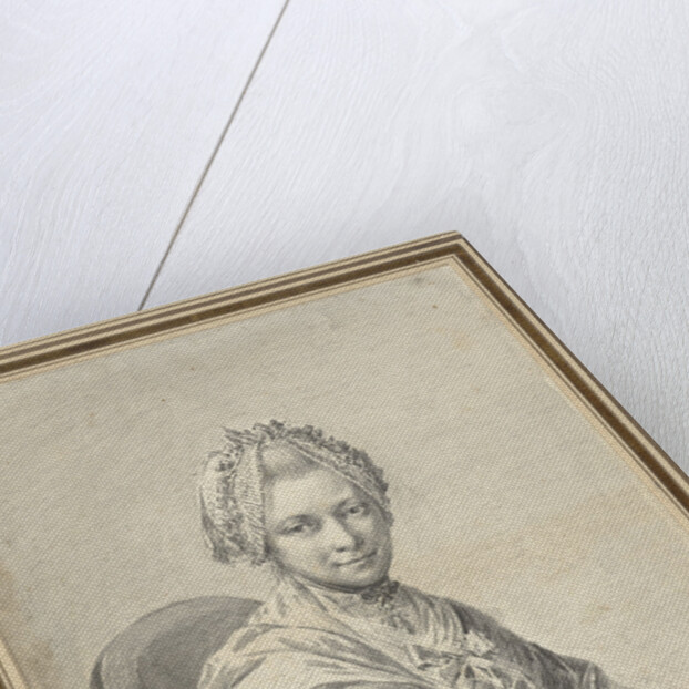 Portrait of a Young Woman with a dog by Franciscus Xaverius Xavery