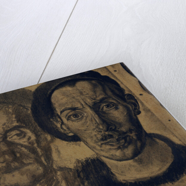 Double portrait of Dick Ket and his father by Dick Ket