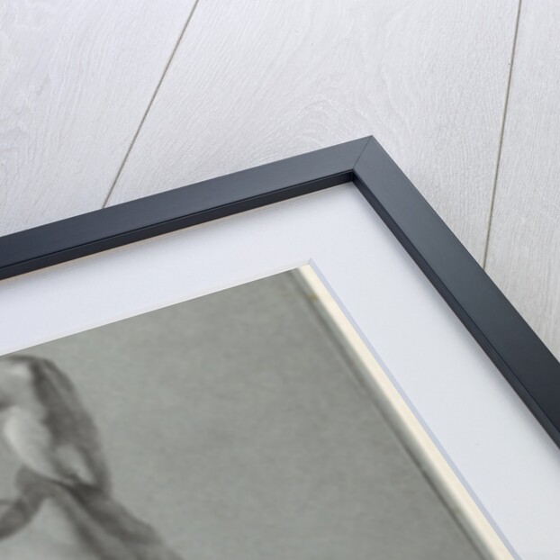 Standing male nude by Jan Kamphuysen