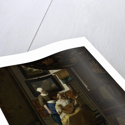 The Love Letter by Johannes Vermeer