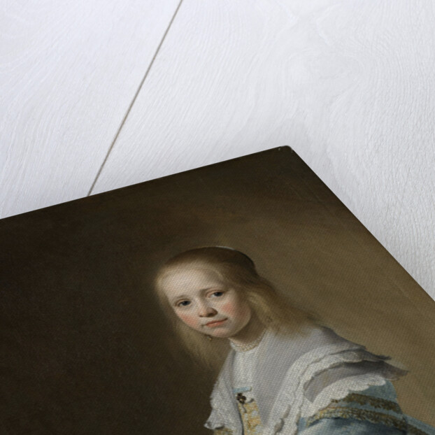 Portrait of a Girl Dressed in Blue by Johannes Cornelisz. Verspronck
