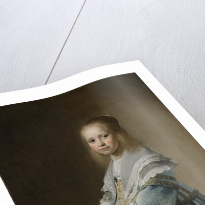Portrait of a Girl Dressed in Blue by Johannes Cornelisz. Verspronck