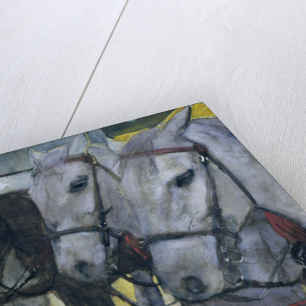 Tram Horses on Dam Square in Amsterdam by George Hendrik Breitner