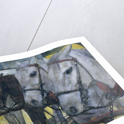 Tram Horses on Dam Square in Amsterdam by George Hendrik Breitner