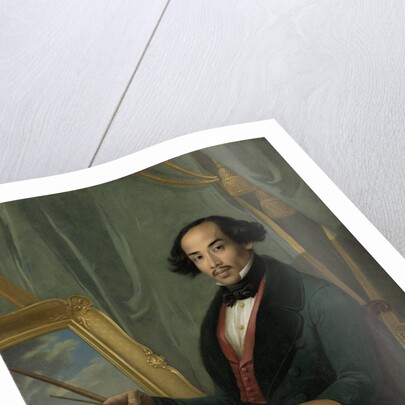 Portrait of Raden Syarif Bustaman Saleh by Friedrich Carl Albert Schreuel