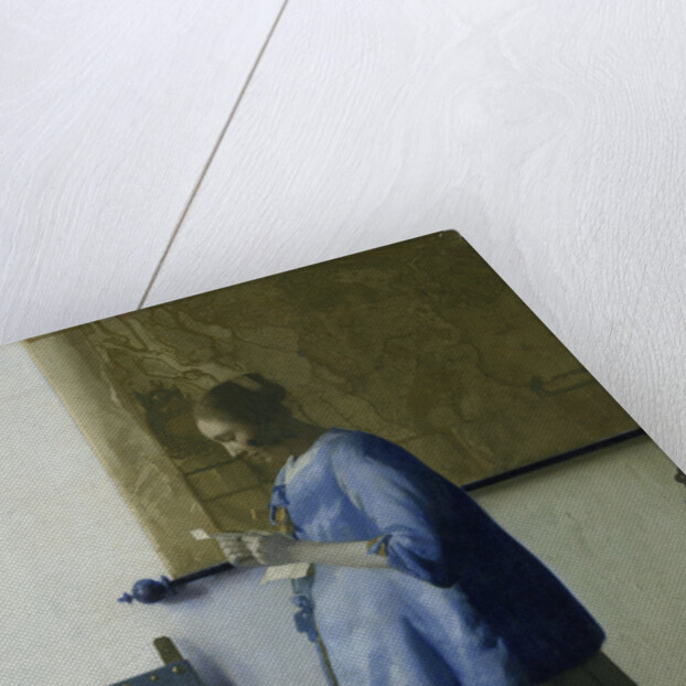 Woman Reading a Letter by Johannes Vermeer