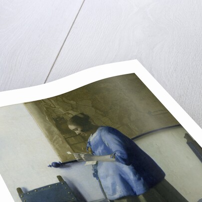 Woman Reading a Letter by Johannes Vermeer