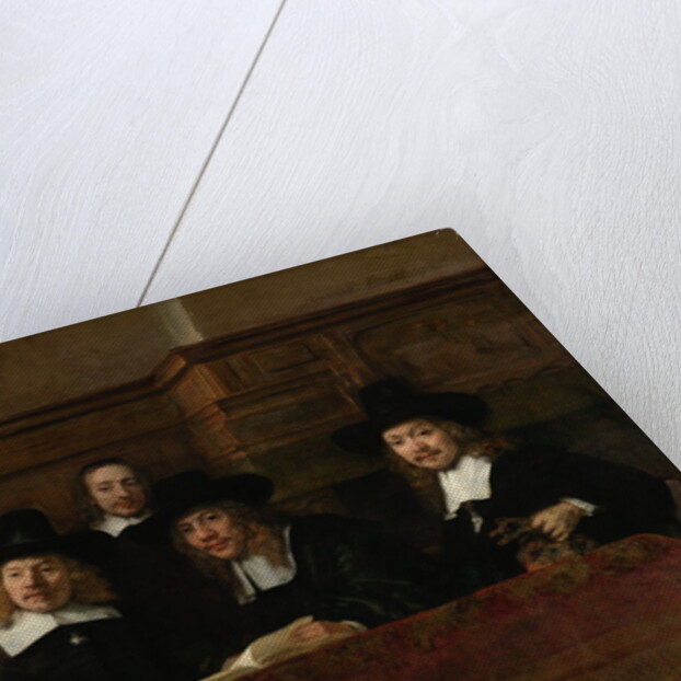 The Wardens of the Amsterdam Drapers' Guild by Rembrandt Harmensz. van Rijn