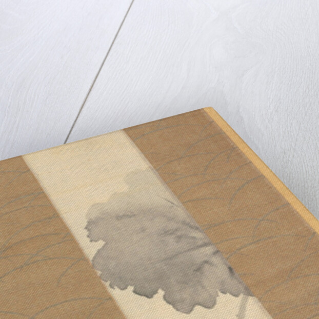 Kingfisher on lotus branch by Suzuki Kason