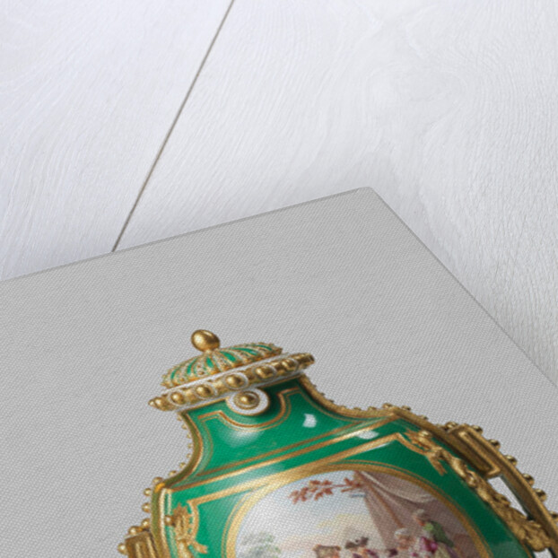 Pair of vases (vases à perles or vases à panneaux) by Manufacture de Sèvres